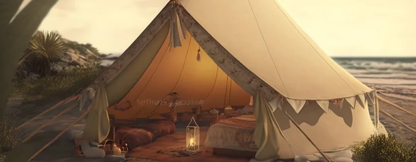 bell tent with midjourney v4 6