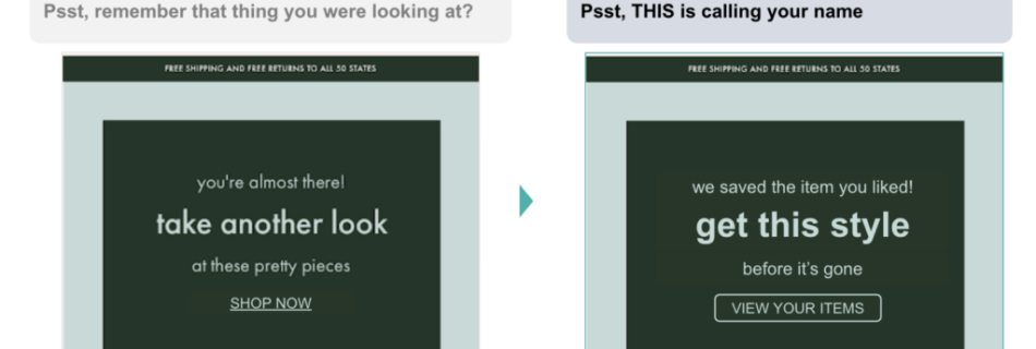 luxury fashion retailer cart abandonment email marketing campaign 1024x584 1